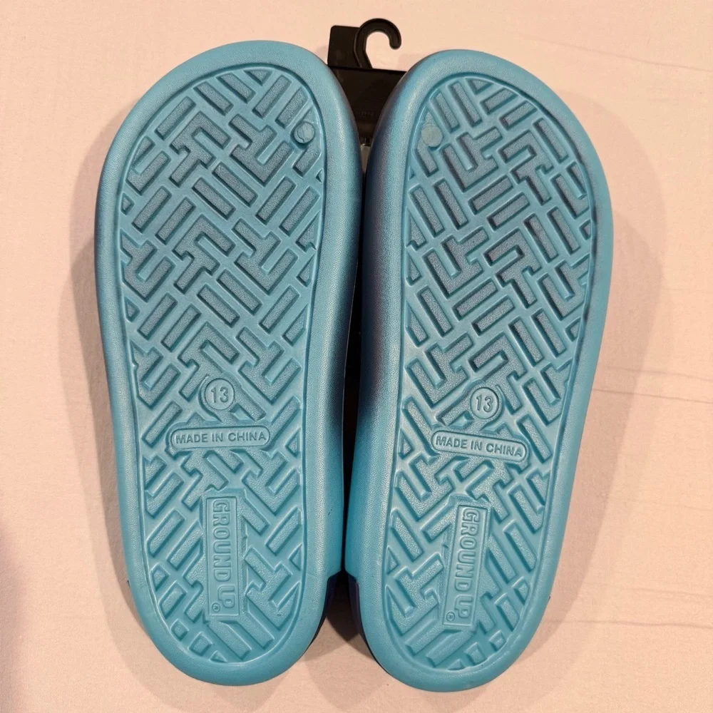 New Disney Stitch Slide Sandals Mens 13 Ombré Summer Pool Beach Vacation Lilo